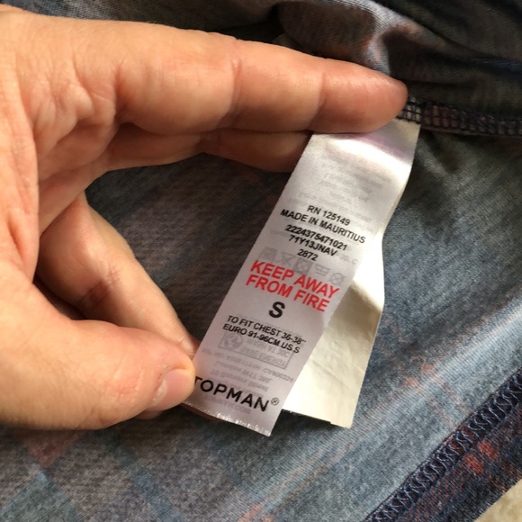 Top man men’s plaid tank top - Picture 6 of 8